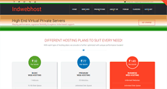 Desktop Screenshot of indwebhost.com
